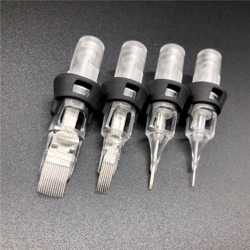 New Tattoo Needle Cartridge with Silicone Membrane and Finger Rest