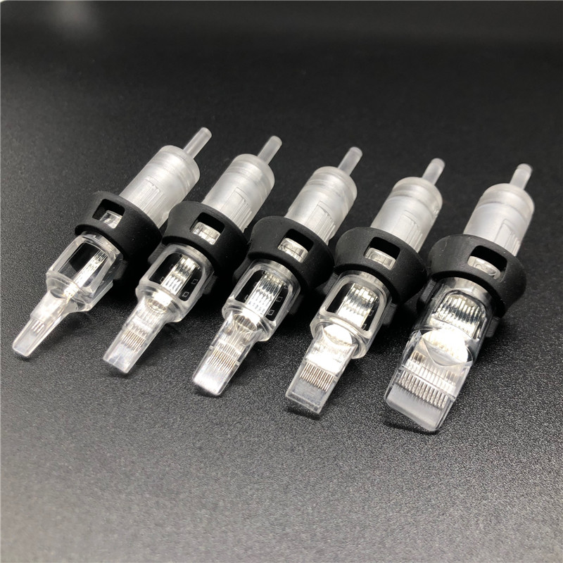 New Tattoo Needle Cartridge with Silicone Membrane and Finger Rest